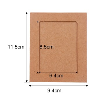  10 pcs Paper Photo Frame  With Wooden Clip