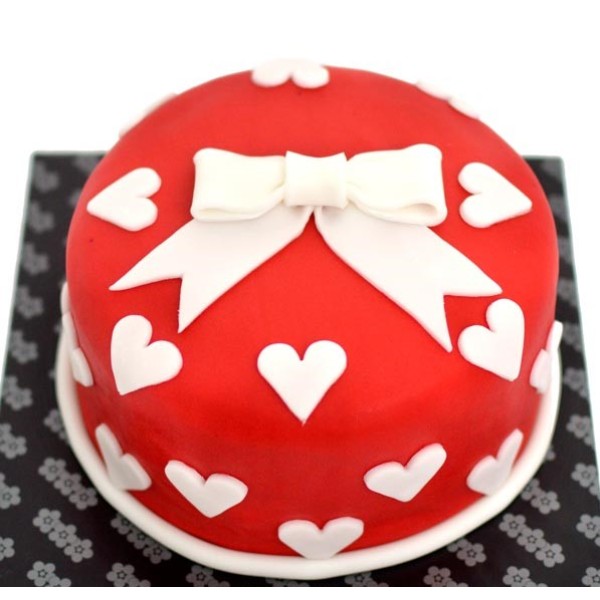 Red Love Mini Heart Cake