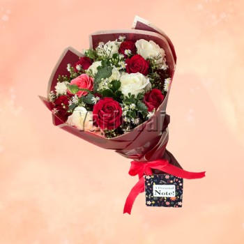 15  RED ROSES BOUQUET