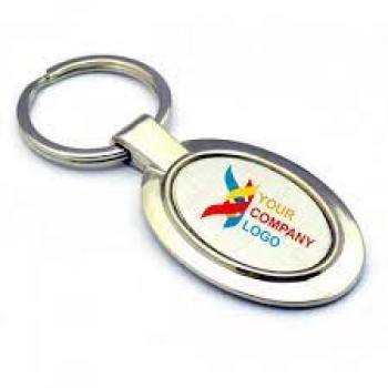 Big Round Rectargle Metal KeyChain