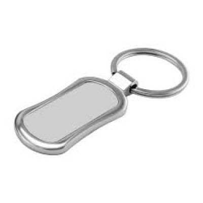 Rectangular Oval Metal Keychain Rectangular Oval Metal Keychain