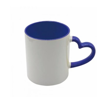 Sublimation Heart Handle inner colour Mug Blanks Sublimation Heart Handle inner colour Mug Blanks