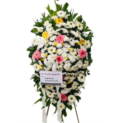 Mix Color Flower Wreath