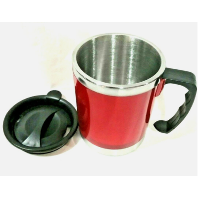 Stainless Thermos Mug- Red